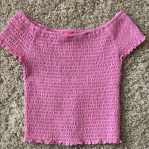 Me.n.u Pink Smocked Top size M (10)